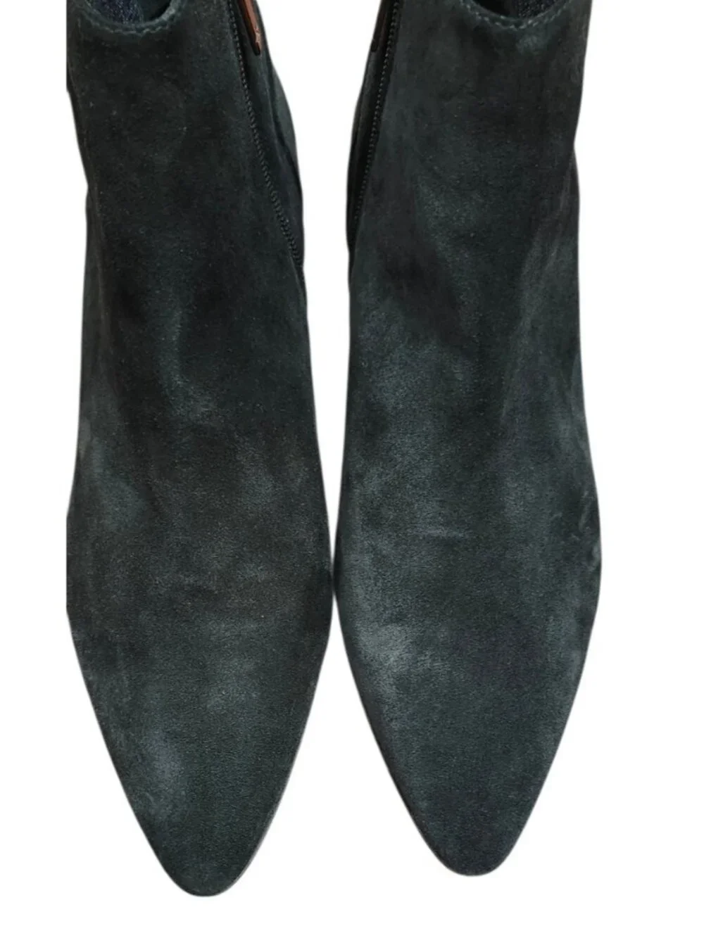 Aquatalia Fuoco Black Suede Pointed Toe Ankle Boots Women Size 13 Italy - Picture 4 of 11